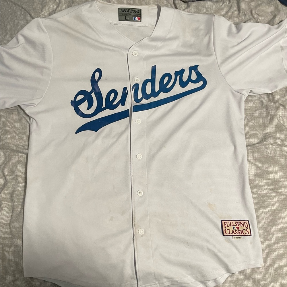 Full send “senders” baseball jersey